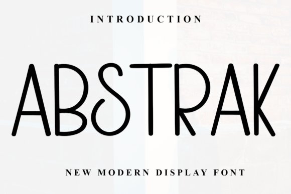 Abstrak Typeface for Modern Web Design