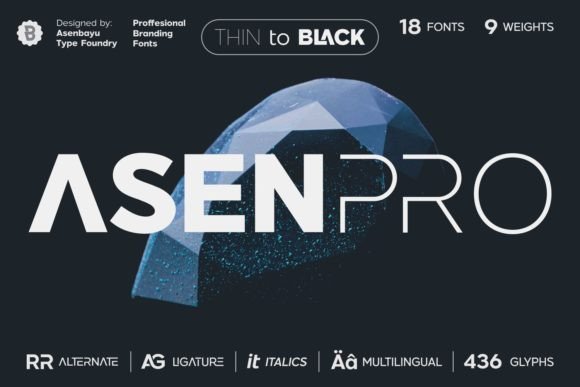Asen Pro Typeface for Modern Branding