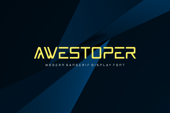 Awestoper Font for Modern Tech Branding