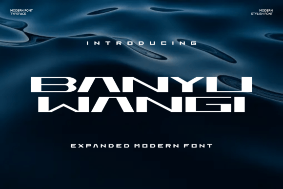 Banyu Wangi Font for Modern Maker Branding
