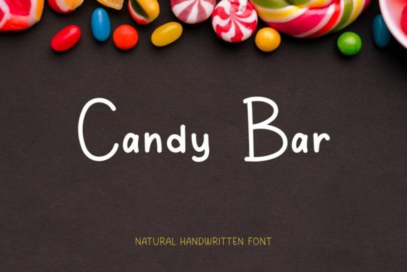 Candy Bar Font for Handmade Labels and Branding