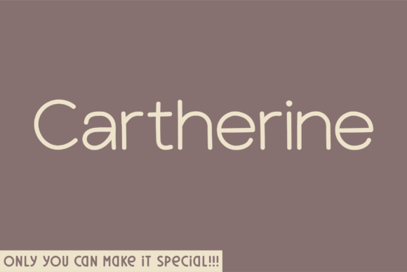 Cartherine Rounded: A Handwritten Sans Serif Typeface
