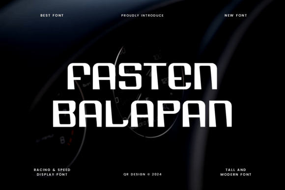 Fasten Balapan Font for Bold Business Branding