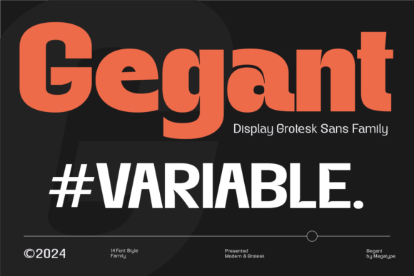 Gegant Typeface for Modern Brand Identity