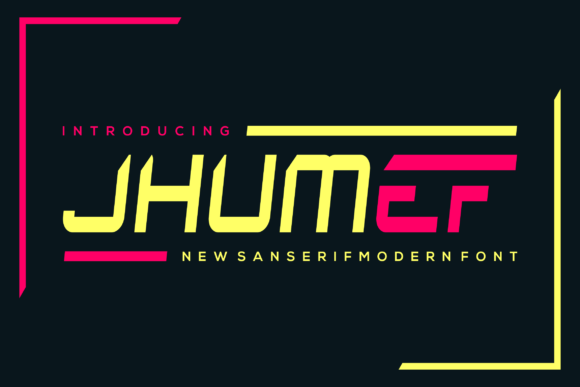 Jhumef Typeface for Bold Business Branding