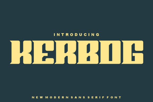 Kerbog: A Bold Sans Serif Font for Modern Editorial Design