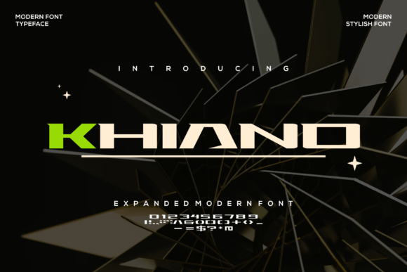 Khiano Typeface for Bold Brand Identity