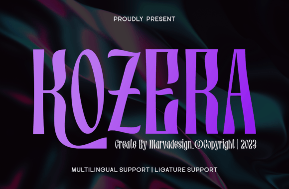 Kozera Typeface for Bold Brand Identity