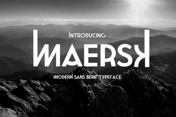 Maersk Font: Geometric Style for Crafters