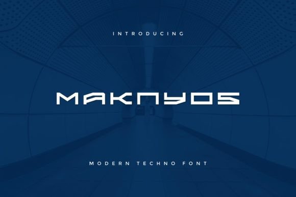 Maknyos: A Modern Sans Serif Font for Bold Headlines