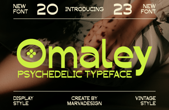 Omaley Font Review: Modern Psychedelic Sans Serif