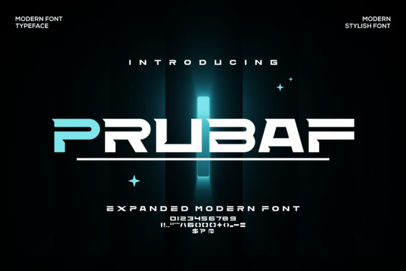 Prubaf Typeface for Bold Brand Identity
