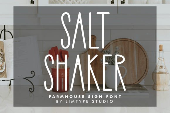 Salt Shaker Font for Rustic Branding
