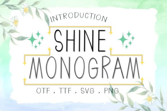 Shine Monogram Typeface Review for Branding