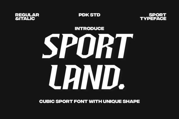 Sport Land Typeface for Bold Editorial Design