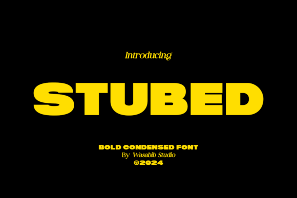 Stubed: A Bold Typeface for Modern Branding