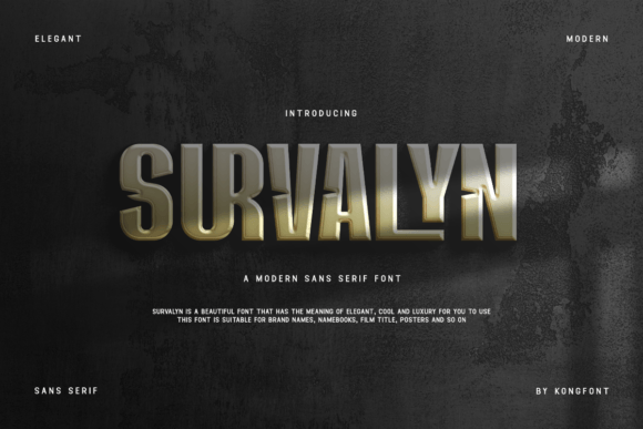 Survalyn: The Bold Typeface for Modern Branding