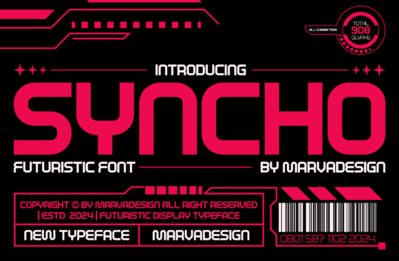 Syncho Font Review: Modern Futuristic Design