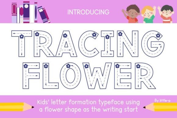 Tracing Flower Typeface for Engaging Web Design