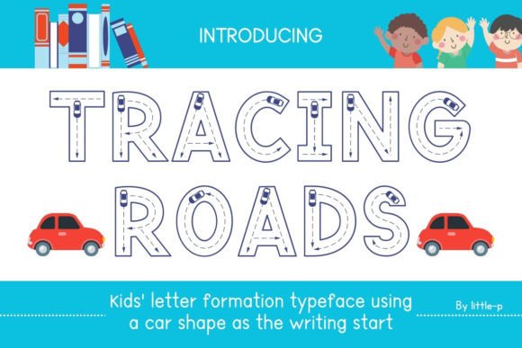 Tracing Roads Font for Dynamic Campaign Design
